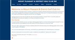 Desktop Screenshot of mtpleasantgolfclub.com.au