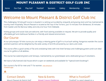 Tablet Screenshot of mtpleasantgolfclub.com.au